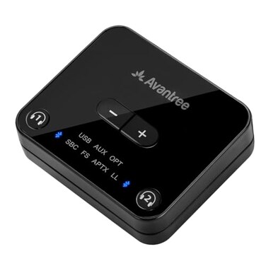Avantree Audikast Plus - Bluetooth 5.3 TV Transmitter, Dual Link, 100ft
