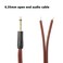 XMSJSIY 1/4 TS to Speaker Bare Wire,Audio Cable to 6.35mm Male Mono -2M