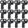 Professional Wireless Microphone Holders Indestructable Rubberized Plastic Large Barrel MH4W-12 Pack of 12