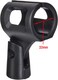Professional Wireless Microphone Holders Indestructable Rubberized Plastic Large Barrel MH4W-12 Pack of 12