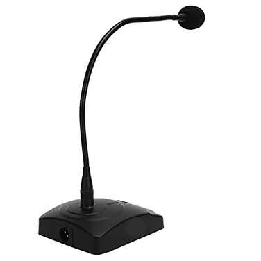 Wired Conference Microphone with 5m XLR Cable, Gooseneck Desktop Mic