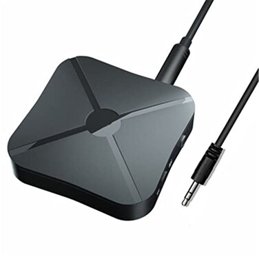 Bluetooth Transmitter Receiver, 2-in-1 Wireless Bluetooth 5.0 Adapter, with 3.5mm to 2RCA Cable, for TV/Car Speakers/Mobile Phone/Computer Audio