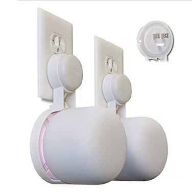 Google Nest WiFi Point Wall Outlet Mount Low-Profile   Patented Reinforced Support   2-Pack