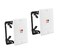 DIYTECH 1 Speaker Wall Plate, 2 Pack with Mounting Brackets - White