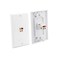 DIYTECH 1 Speaker Wall Plate, 2 Pack with Mounting Brackets - White