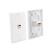 DIYTECH 1 Speaker Wall Plate, 2 Pack with Mounting Brackets - White