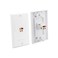 DIYTECH 1 Speaker Wall Plate, 2 Pack with Mounting Brackets - White