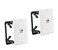 DIYTECH 1 Speaker Wall Plate, 2 Pack with Mounting Brackets - White