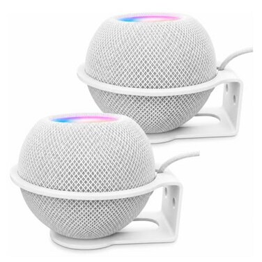 Wall Mount Holder for HomePod Mini, Metal Speaker Bracket Mount,2 Pack
