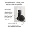 ZUOLACO Wall Mount Holder for Echo Dot 4th/5th Generation(1 Pack, Black)