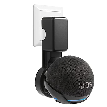 ZUOLACO Wall Mount Holder for Echo Dot 4th/5th Generation(1 Pack, Black)