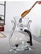 RORA Glass Teapot Set Semi Automatic Drip Rotating with Infuser Lazy Kungfu Tea pot Set (Glass)