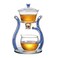 RORA Glass Teapot Set Semi Automatic Drip Rotating with Infuser Lazy Kungfu Tea pot Set (Blue)