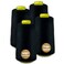 Black Serger Thread, All-Purpose Thread for Sewing, Polyester, 4 Cones of 3000 Yards Each Spool for Sewing Machine