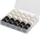 Simthread 25pcs 15White+10Black Prewound Bobbin Thread Size A Class 15 (SA156) 60WT with Clear Storage Plastic Case Box 70D/2 Compatible with Brother Embroidery Thread Sewing Thread Machine DIY