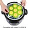 7PCS Silicone Egg Bites Mold Set with Steamer Rack for 6qt 8qt Instant Pot