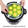 7PCS Silicone Egg Bites Mold Set with Steamer Rack for 6qt 8qt Instant Pot