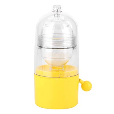 Fdit Portable Egg Scrambler Shaker Whisk Hand Powered Golden Egg Maker Eggs Yolk White Mixer Kitchen Gadgets for Mixing the Egg