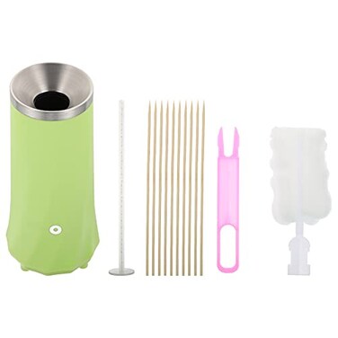 Hemoton Automatic Roll Maker Egg Roll Machine Nonstick Cooker with 304 Funnel Design Three-Directional Heating Breakfast Egg Machine for Sausage and Omelette 7.87 X 3.54 X 3.54 in