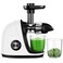 Jocuu Slow Masticating Juicer with 2-Speed Modes - Cold Press Juicer Machine - Quiet Motor &amp; Reverse Function - Easy to Clean Juicer Extractor - Juice Recipes for Fruits &amp; Vegetables (White)