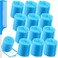 Syhood 12 Pcs Jumbo Foam Sponge Rollers Soft Overnight with Comb, Blue