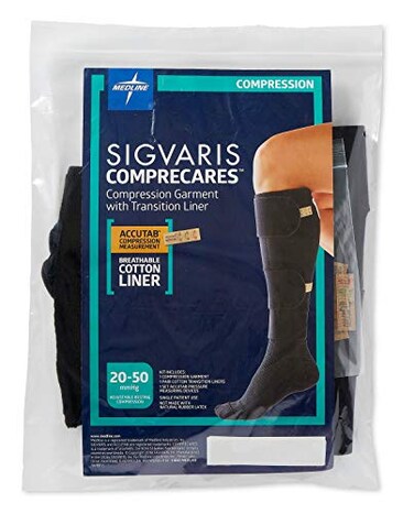Medline Comprecares Reusable Compression Garment Kit, Size L Regular