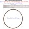 7" Microwave Turntable Ring with 12 mm Rollers, Microwave Oven Tray Support, Glass Plate Rotating Roller Ring, Ring Outer Diameter 7 inch (17.8 cm), Roller Height 12 mm