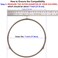 7" Microwave Turntable Ring with 12 mm Rollers, Microwave Oven Tray Support, Glass Plate Rotating Roller Ring, Ring Outer Diameter 7 inch (17.8 cm), Roller Height 12 mm