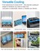 GDSTIME Dual 120mm AC Powered Fan with Variable Speed Controller 110V 120V