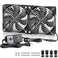 GDSTIME Dual 120mm AC Powered Fan with Variable Speed Controller 110V 120V