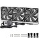GDSTIME 3 x 120mm Computer Fan with AC Plug Variable Speed 110-120V Powered