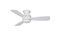 Fanimation Level 44 in Ceiling Fan, Matte White, with LED Light