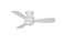 Fanimation Level 44 in Ceiling Fan, Matte White, with LED Light
