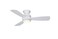 Fanimation Level 44 in Ceiling Fan, Matte White, with LED Light
