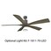 Modern Forms Aviator 70in 1-Light Ceiling Fan LED Light Kit 3500K in Graphite