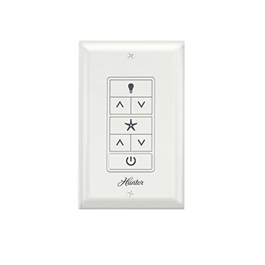 Hunter Universal Ceiling Fan Wall Control Switch, White
