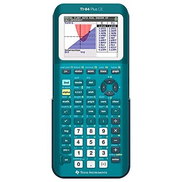 TI-84 Plus CE Graphing Calculator Texas Instruments, Teal (Metallic)