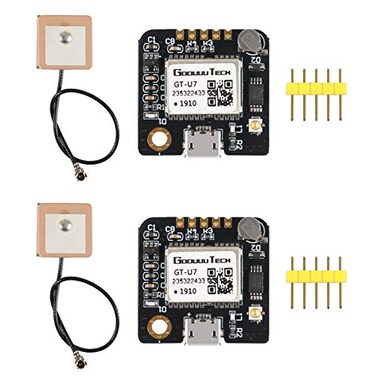 2pcs GT-U7 GPS Module Navigation Satellite Positioning Compatible with NEO-6M 51 MCU STM32 High Sensitivity Low Power Consumption High-Precision Positioning Suitable for Vehicles