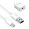 6Ft Long White Micro-USB Charger Cable &amp; AC Block for Old Kindle Devices