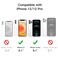JETech Kickstand Case for iPhone 12/12 Pro, Clear