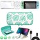 Switch Accessories Bundle for Animal Leaf Crossing, Switch Carrying Case with Playstand &amp; Screen Protector &amp; 4 Thumb Grip Caps &amp; Protective Cover &amp; Charging Cable