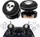 Playrealm FPS Thumbstick Extender &amp; Printing Rubber Silicone Grip Cover 2 Sets for PS5 &amp; PS4 Controller (Ghost)