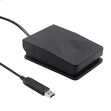 Upgraded] iKKEGOL USB Foot Pedal Switch Video Game PC Hands Free Footswitch One Key Control Program Computer Mouse Keyboard HID with 2M Cable