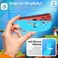 TNP Joy-Con Silicone Covers for Nintendo Switch and OLED, Blue Green Leaf