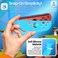 TNP Joy-Con Silicone Covers for Nintendo Switch and OLED, Blue Green Leaf