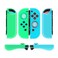 TNP Joy-Con Silicone Covers for Nintendo Switch and OLED, Blue Green Leaf