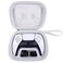 khanka Hard Case for Sony PlayStation 5 DualSense Controller,Gray White