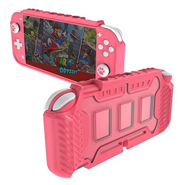 KIWIHOME Protective Case for Switch Lite 2019, with Thumb Grip Caps