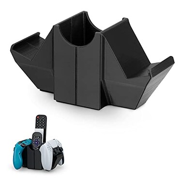 BRAINWAVZ Dual Game Controller &amp; Storage Desktop Holder, Universal Design for Xbox ONE PS5 PS4 PC Gamepads, Reduce Clutter, UGDS-01