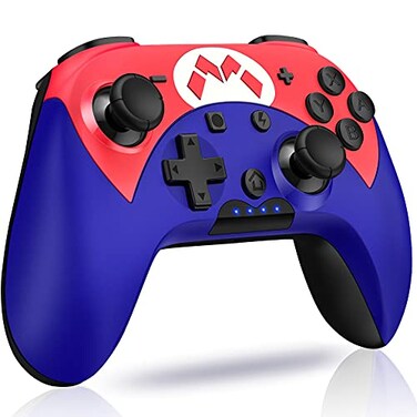 FLIEEP Switch Controller - Wireless Switch Pro Controller for Switch/Switch Lite/Switch OLED with 3 Levels Turbo Function, 4 Levels Adjustable Vibration, Six-Axis Motion Control, One-Key Wake up